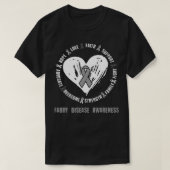 Fabry Disease Awareness Brain Disease Related hear T-shirt (Design voorkant)