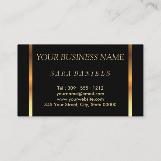 Fabu-Lips met goudConfetti Visitekaartje (Achterkant)