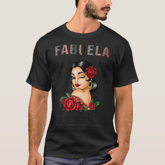 Fabuela Definition Funny Fabulous Abuela Spain T-shirt