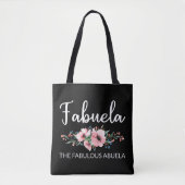 Fabuela Definition I - Fabulous Abuela Flowery Tote Bag (Voorkant)
