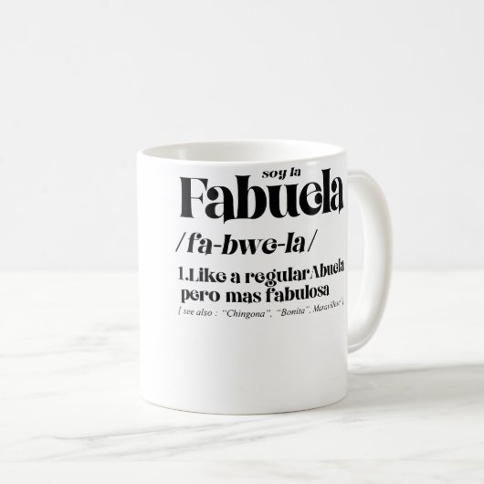 Fabuela Fabulosa Definition Koffiemok (Voorkant rechts)