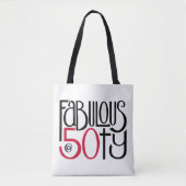 Fabulair bij 50 rode All-Over Canvas tas (Voorkant)