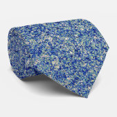 Fabulair blauw glitter stropdas (Opgerold)