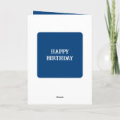 Fabulair dochter in rechte, foto blauwe roze kaart (Achterkant)