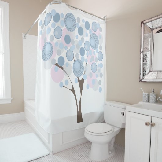 Fabulair, hout douchegordijn (In situ)