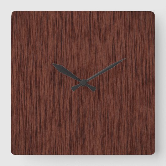 Fabulair hout vierkante klok (Voorkant)