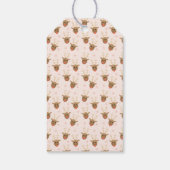 Fabulair kerstrendierroze goud cadeaulabel (Achterkant)