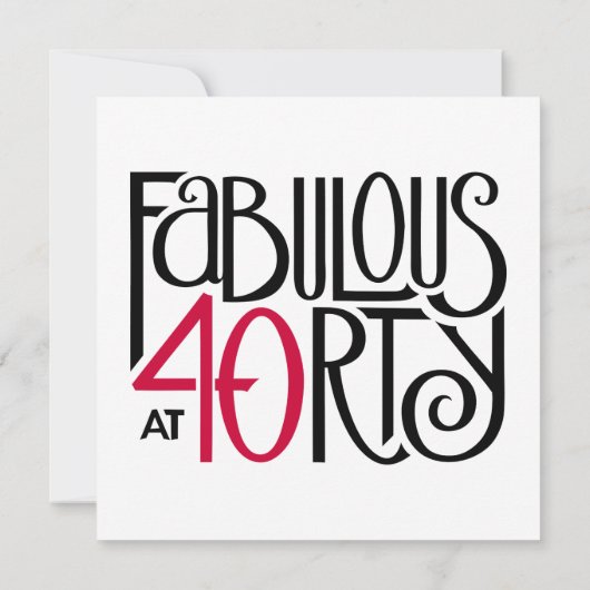 Fabulair met 40 rood kaart (Achterkant)