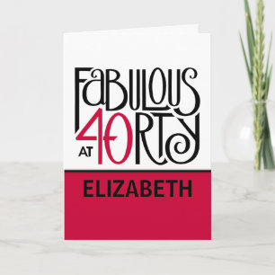 Fabulair met 40 rood kaart