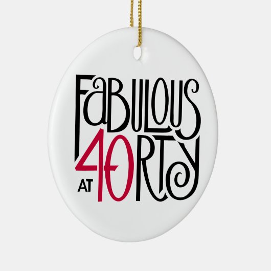 Fabulair met 40 rood keramisch ornament (Rechts)