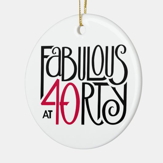 Fabulair met 40 rood keramisch ornament (Links)