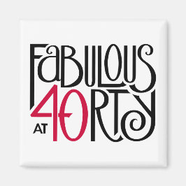 Fabulair met 40 rood magneet