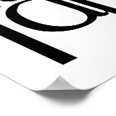 Fabulair met 40 rood poster (Hoek)