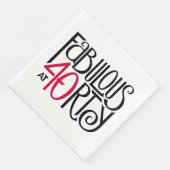 Fabulair met 40 rood servetten (Hoek)