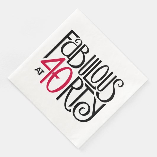 Fabulair met 40 rood servetten (Hoek)