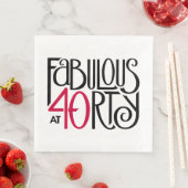 Fabulair met 40 rood servetten (Insitu)