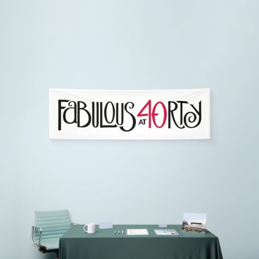 Fabulair met 40 rood spandoek (Beurs)