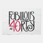 Fabulair met 40 rood theedoek (Horizontaal)