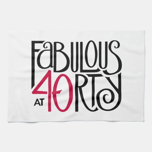 Fabulair met 40 rood theedoek