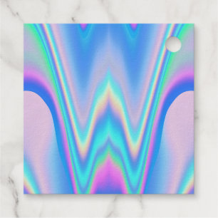 Fabulair neonholografische eenroze tekst CUTE Bedankjes Labels
