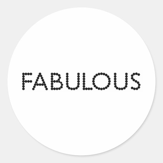 Fabulair Ronde Sticker (Voorkant)
