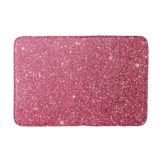 Fabulair Roos Roze glitter Badmat (Voorkant)