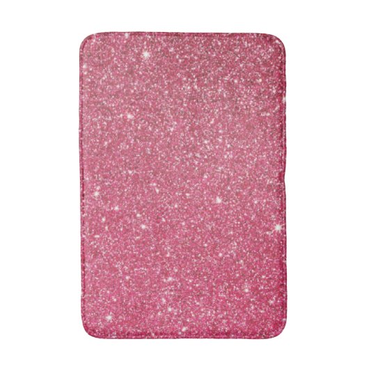 Fabulair Roos Roze glitter Badmat (Voorkant Verticaal)