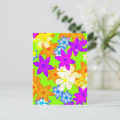 Fabulaire bloemen briefkaart (Staand voorkant)