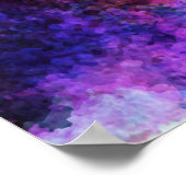 Fabulaire Paarse Waterverf Abstract Poster (Hoek)