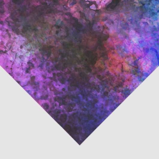 Fabulaire Paarse Waterverf Abstract Tissuepapier (Detail)