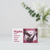 Fabulaire roze roze Paarse hoge-heelsterren met gl Visitekaartje (Staand voorkant)