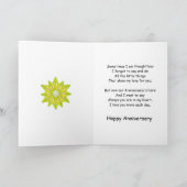 Fabulaire verjaardagskaart voor bloemen kaart (Binnen)