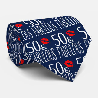 Fabulaire vijftig rode lippen stropdas