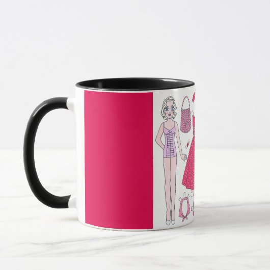 Fabulaire vijvers: Marilyn Paper Doll Art Mok (Links)