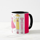 Fabulaire vijvers: Marilyn Paper Doll Art Mok (Voorkant rechts)