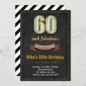 Fabuleuze uitnodiging voor 60e verjaardag voor vol (Voorkant / Achterkant)