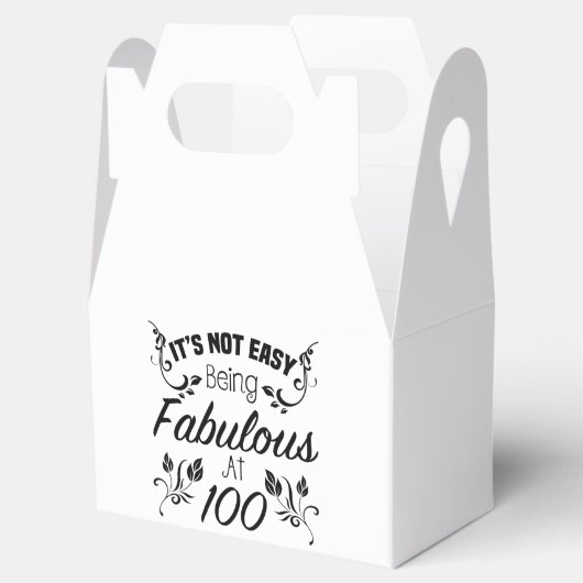 Fabulous 100th Birthday Bedankdoosjes (Geopend)