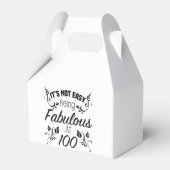 Fabulous 100th Birthday Bedankdoosjes (Voorkant Zijde)