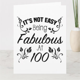Fabulous 100th Birthday Kaart