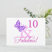Fabulous 10th Birthday Kaart (Staand voorkant)