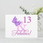 Fabulous 13th Birthday Kaart (Staand voorkant)