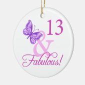 Fabulous 13th Birthday Keramisch Ornament (Links)