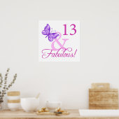 Fabulous 13th Birthday Poster (Keuken)