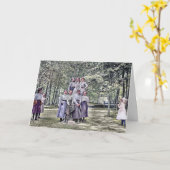 FABULOUS 1890'S JONGE VROUWENMEISJES HAND COLORED KAART (Gele Bloem)