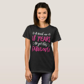 Fabulous 18th Birthday T-shirt (Voorkant volledig)