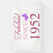 Fabulous 1952 Women's 70th Birthday Spandoek (Verticaal)