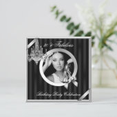 Fabulous 30 Elegant Chandelier Silver Black Foto Kaart (Staand voorkant)