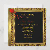 Fabulous 30 Wild Leopard Red Cheetah Heels Kaart (Achterkant)