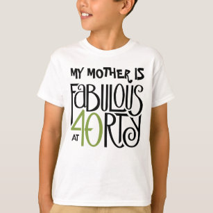 Fabulous 40 groene aanpasbare Kinder T-shirt