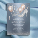 Fabulous 40 Modern Dusty Blue Girl 40th Birthday Kaart<br><div class="desc">Fantastische 40 moderne Dusty Blue en Silver Girl 40e verjaardag uitnodigingen.</div>